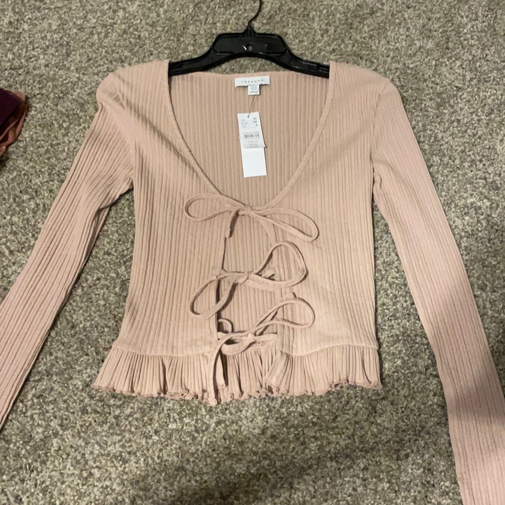 top shop crop shirt